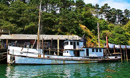 Boat in Noyo Harbor