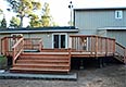 Deck and stairs after restoration in Fort Bragg