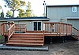 Deck and stairs after restoration in Fort Bragg