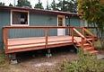 Deck and stairs after restoration in Mendocino