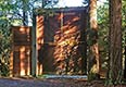 Fence and large entrance gates in Mendocino, CA