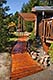 Wooden garden path, Caspar, CA